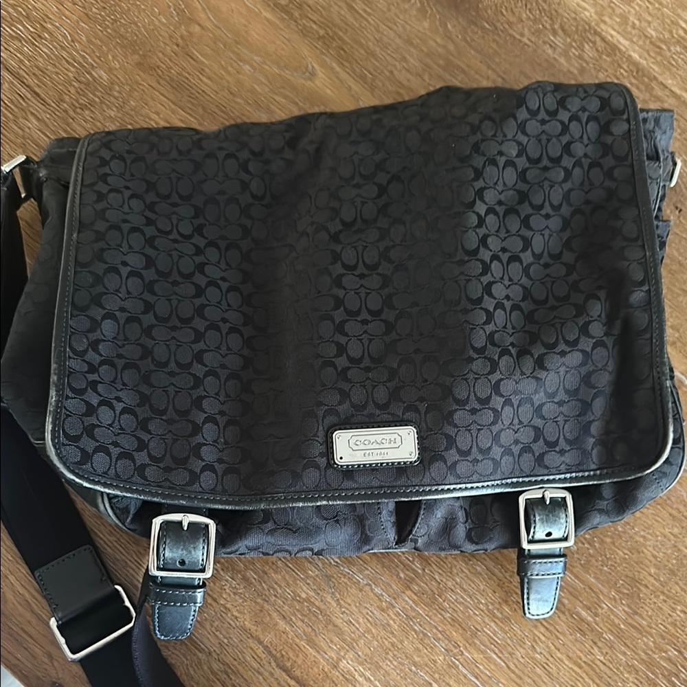 Coach Black Messenger Bag